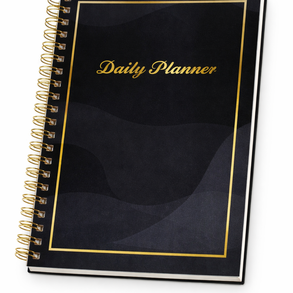 Black Daily Planner Brief For Professional And Students