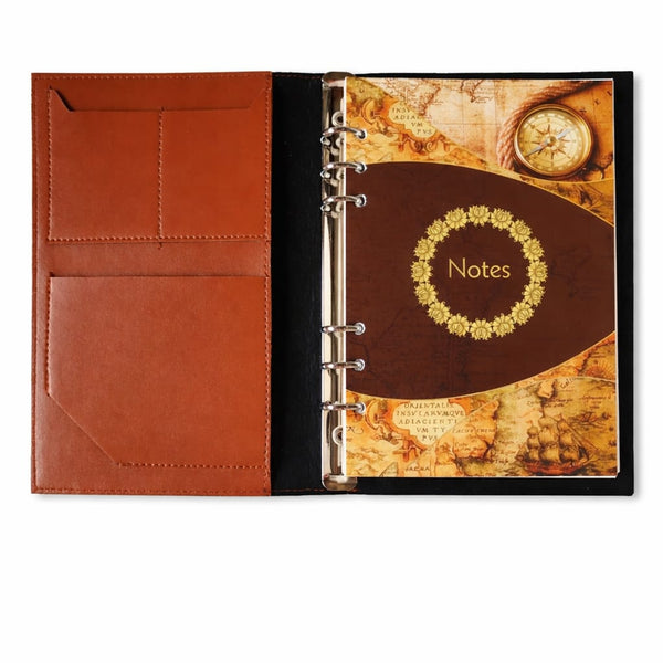 Tan Prime Executive Organiser with Ring Binder