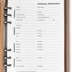Aura Executive Diary (with Ring binder)
