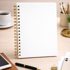 White Wiro Bound Diary for Professionals & Students