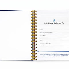 Blue Entrepreneurs Dairy For Professional And Students