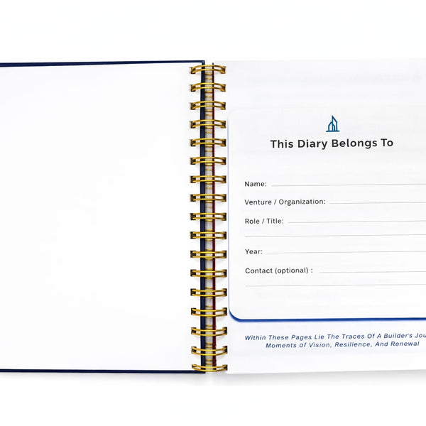 Blue Entrepreneurs Dairy For Professional And Students