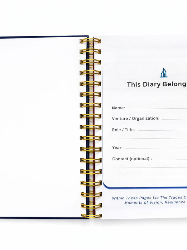 Blue Entrepreneurs Dairy For Professional And Students