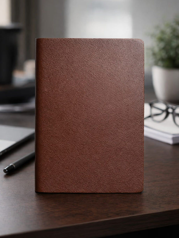 Tan Daily Diary & Notebook For Professional And Students
