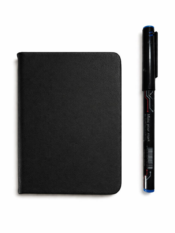 A7 Black Mini Pocket Diary with Pen