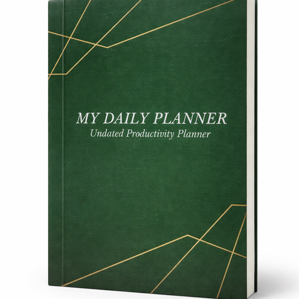 Green Daily Planner For Professional And Students