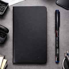 A6 Black Pocket Diary with Pen