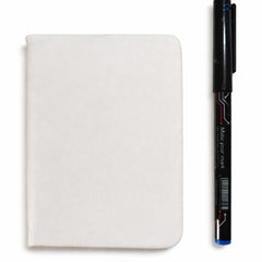 A7 White Mini Pocket Diary with Pen