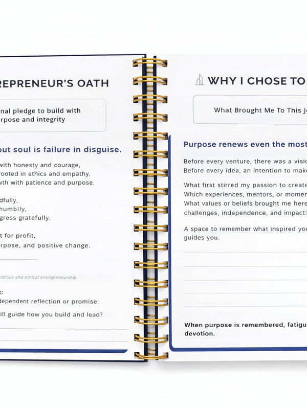 Blue Entrepreneurs Dairy For Professional And Students