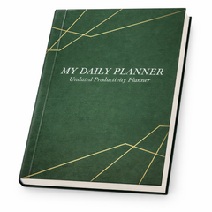 Green Daily Planner For Professional And Students