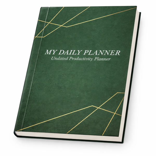 Green Daily Planner For Professional And Students