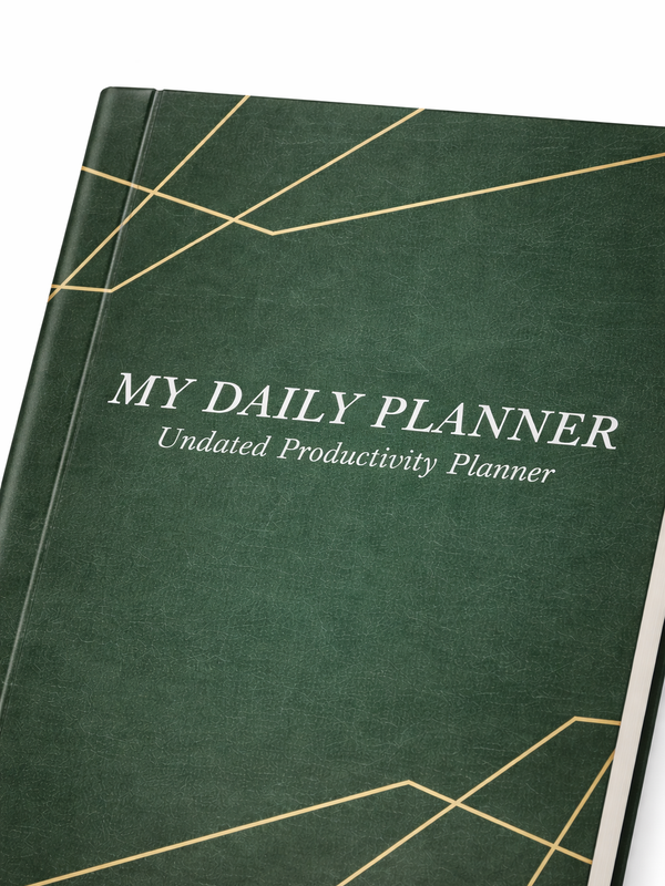 Green Daily Planner For Professional And Students