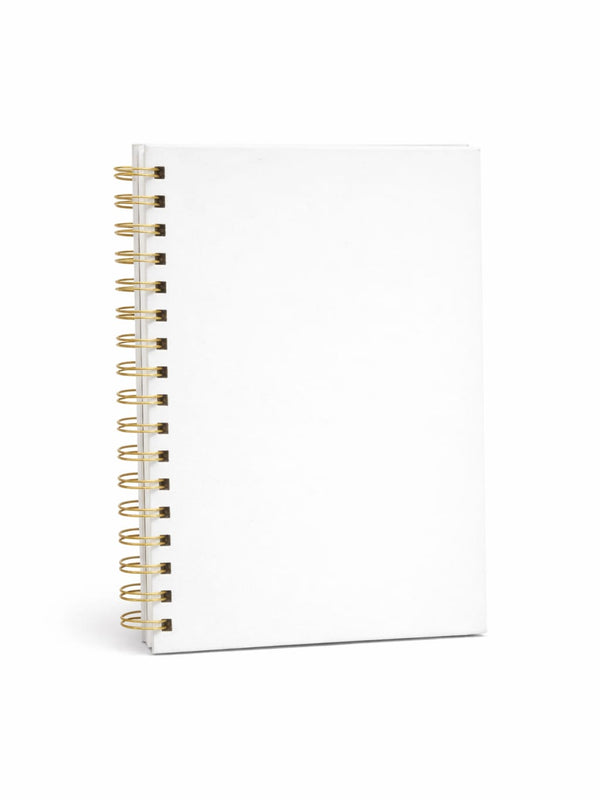 White Wiro Bound Diary for Professionals & Students