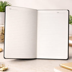 Tan Daily Diary & Notebook For Professional And Students