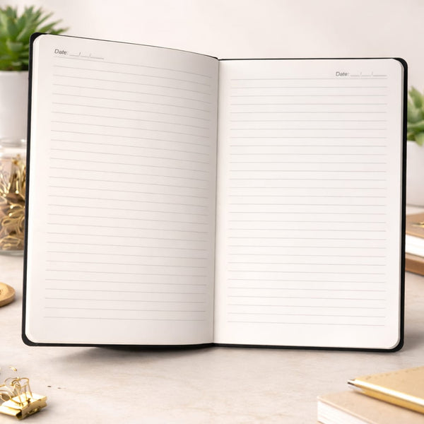 Tan Daily Diary & Notebook For Professional And Students
