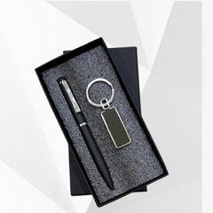 Black Premium Gift Set (Pen & Key Chain) For Professional And Students