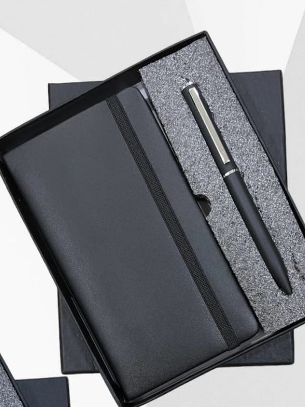 Black Premium Gift Set (Pen & diary) For Professional And Students