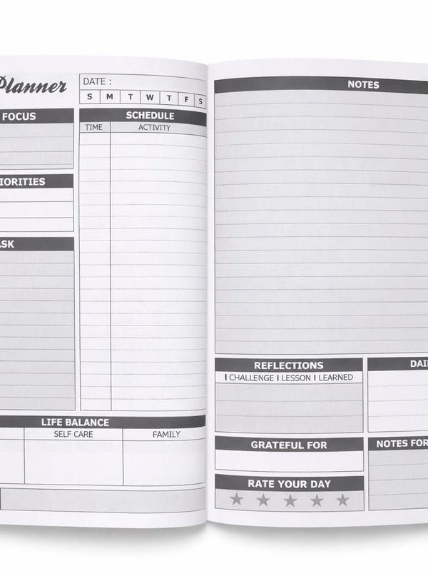 Green Daily Planner For Professional And Students