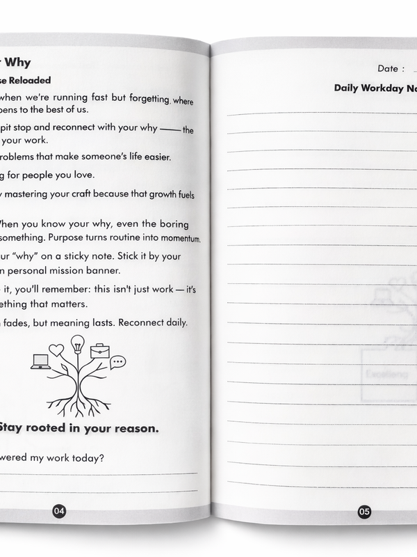 Pink And Black The Everyday Worklife Guided Journal Dairy For Professional And Students