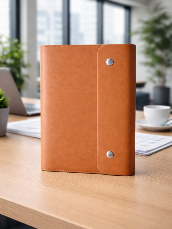 Tan Prime Executive Organiser with Ring Binder