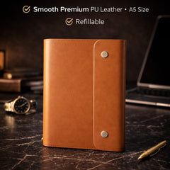 Tan Prime Executive Organiser with Ring Binder
