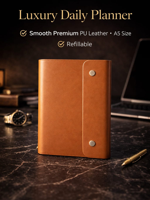 Tan Prime Executive Organiser with Ring Binder