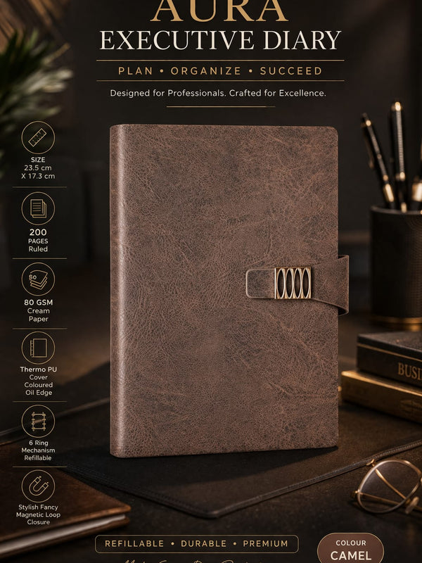 Aura Executive Diary (with Ring binder)