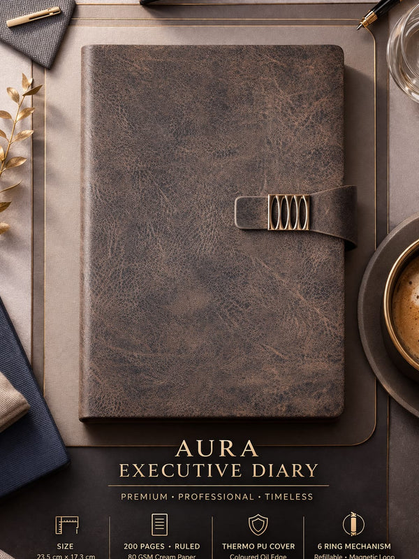 Aura Executive Diary (with Ring binder)