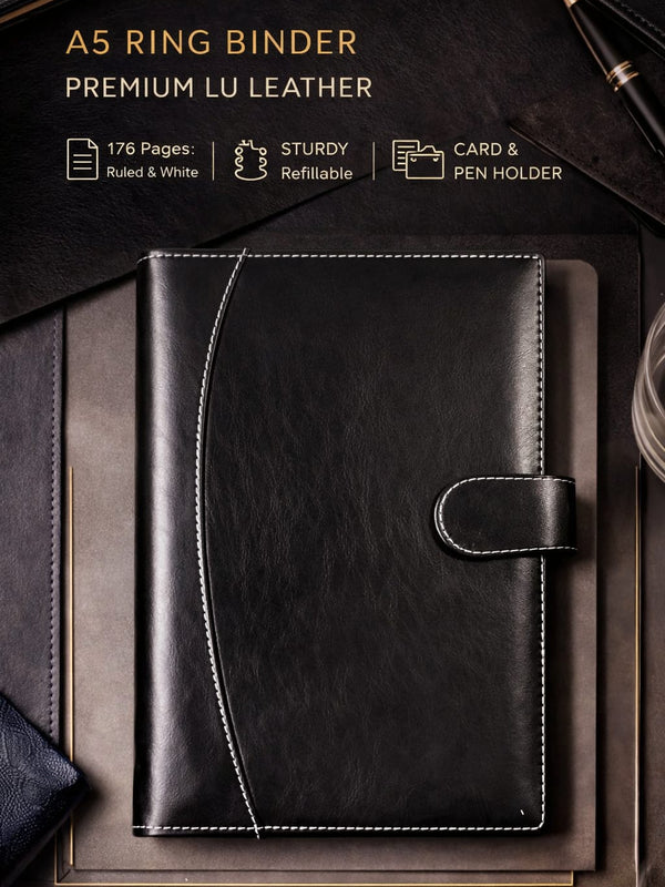 Black Prime Executive Organiser with Ring Binder