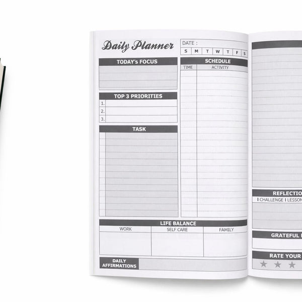 Green Daily Planner For Professional And Students